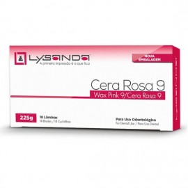 Cera Rosa 9 225g 18 lâminas - Lysanda