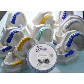 Cera Para Escultura Artwax Press Cinza Opaca- Odontomega