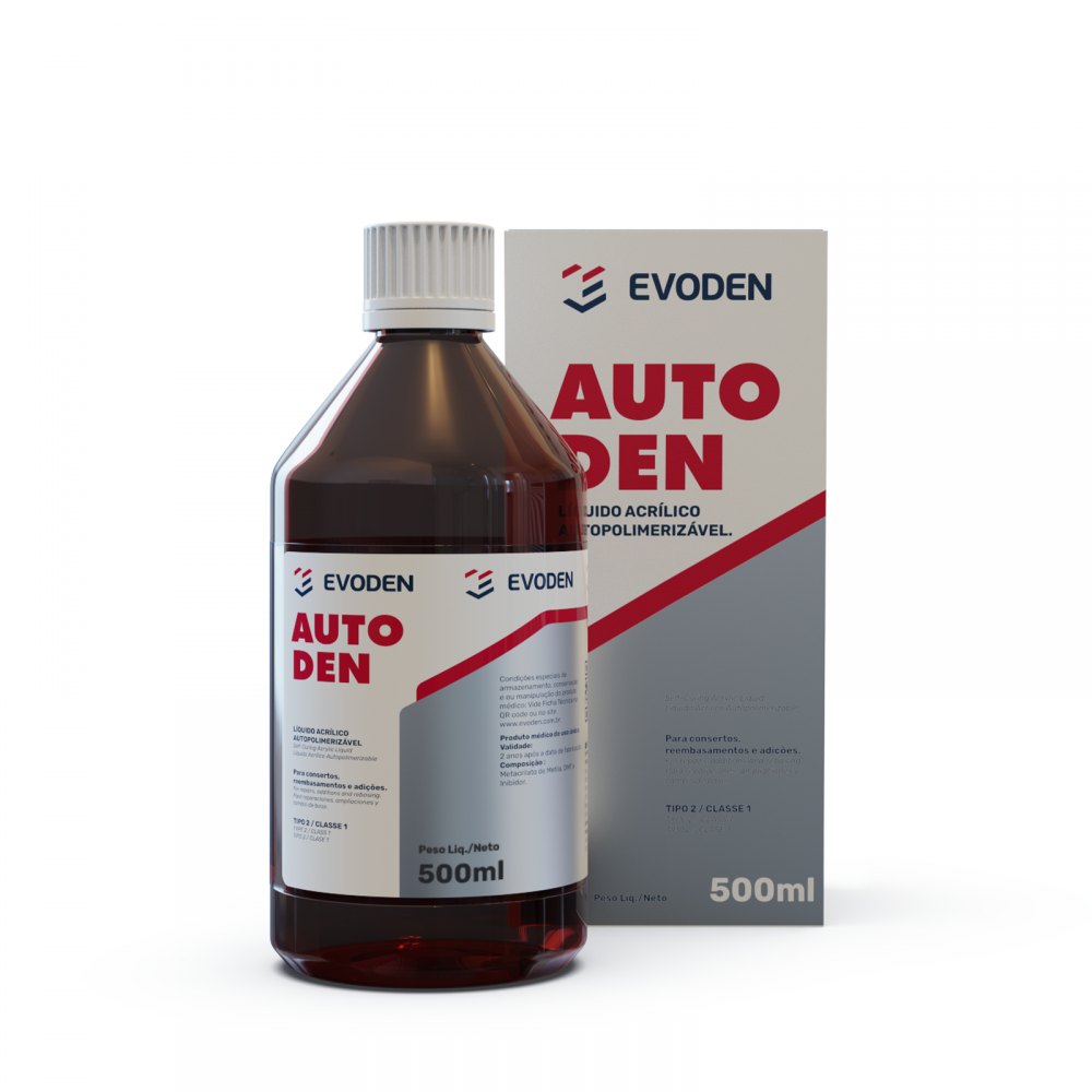 Resina acrílica autopolimerizável  Autoden 500ml