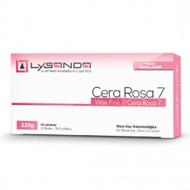 Cera 7 Rosa 225g 18 lâminas - Lysanda