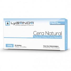 Cera Natural 225g 18 lâminas - Lysanda