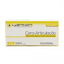 Cera Articulação Amarela 225g 5 lâminas - Lysanda
