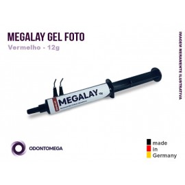 Megalay - Resina acrílica Gel Fotopolimerizável vermelho 12G